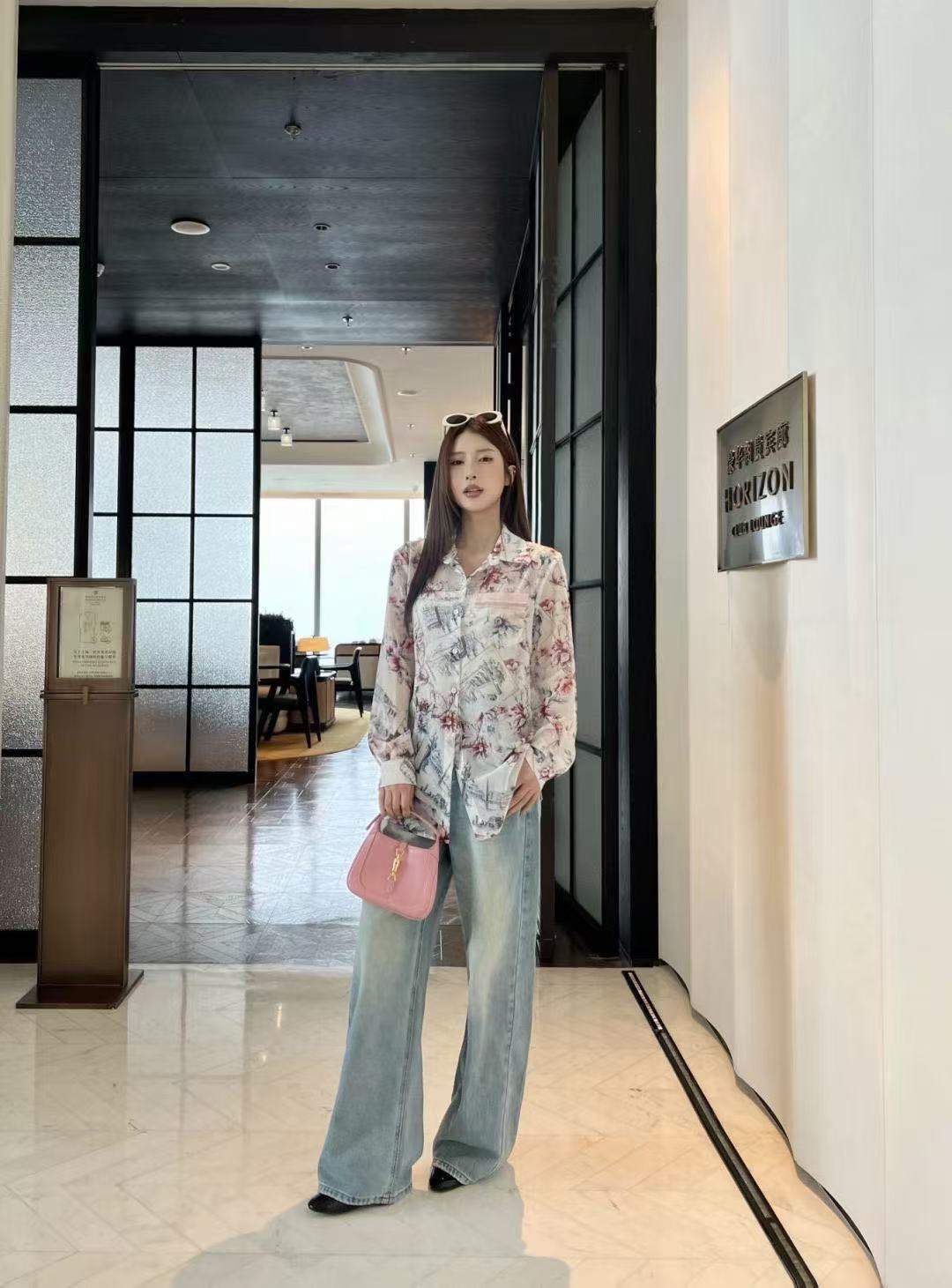 DI0Rポケットプリントシャツ【50％割引+送料無料】