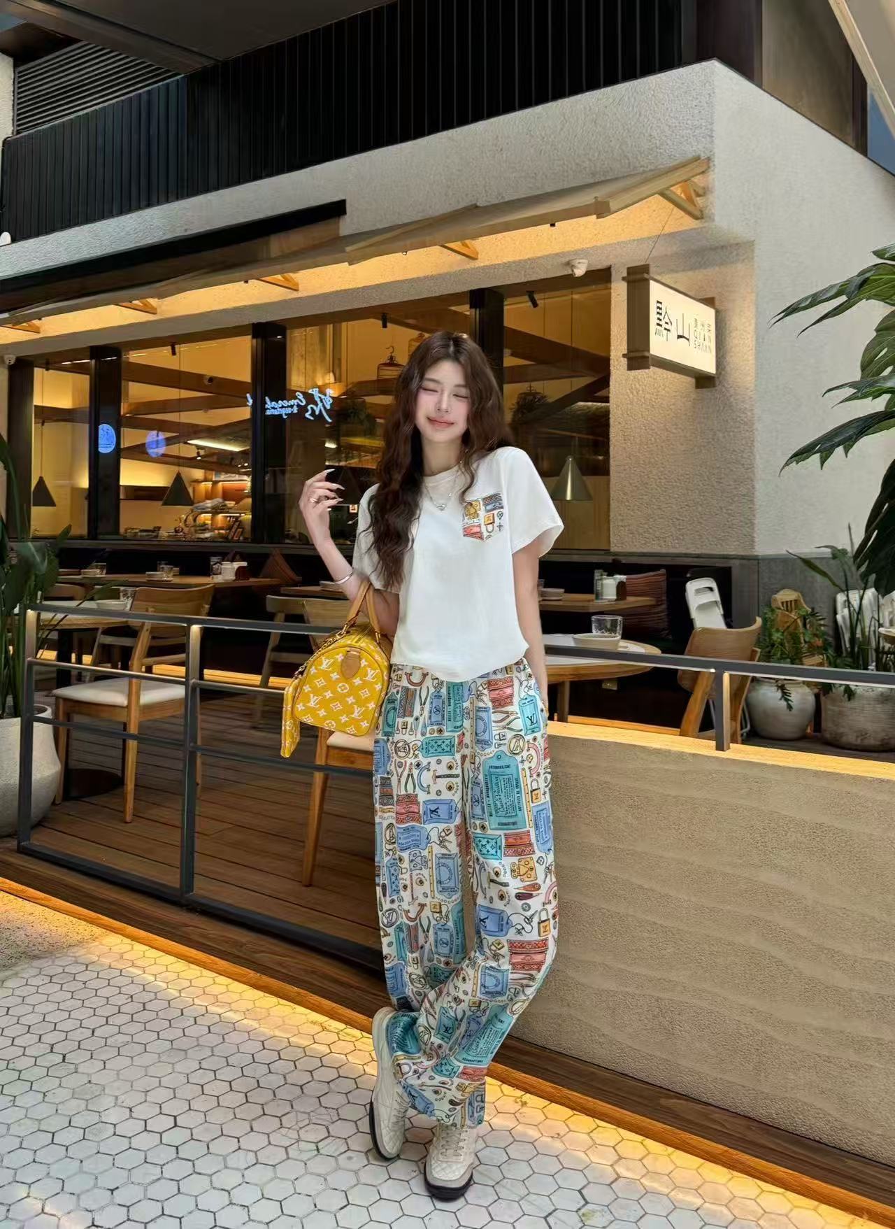 LV ポケットTシャツ＆トラウザーズ 2点セット【50％割引+送料無料】