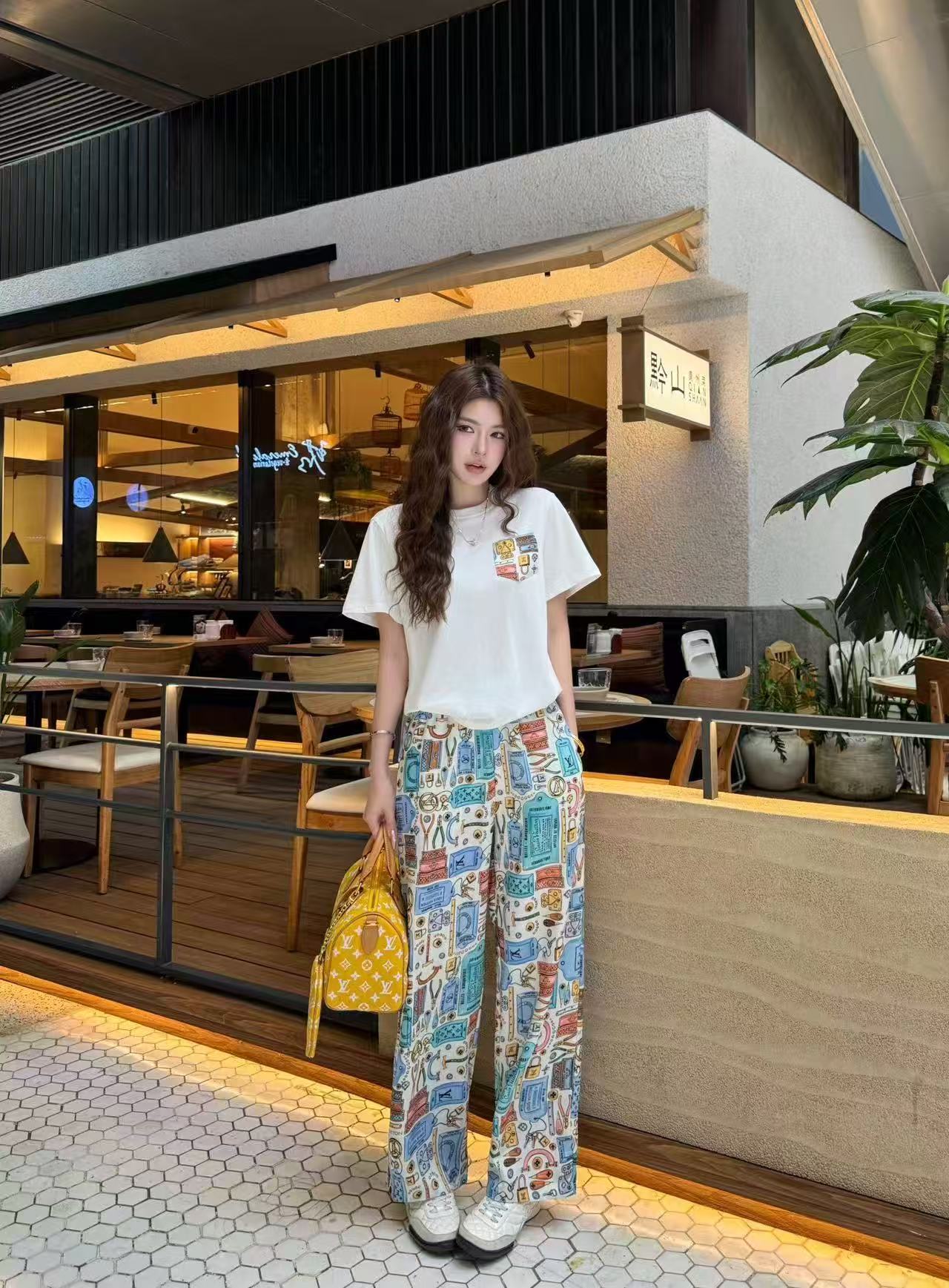 LV ポケットTシャツ＆トラウザーズ 2点セット【50％割引+送料無料】