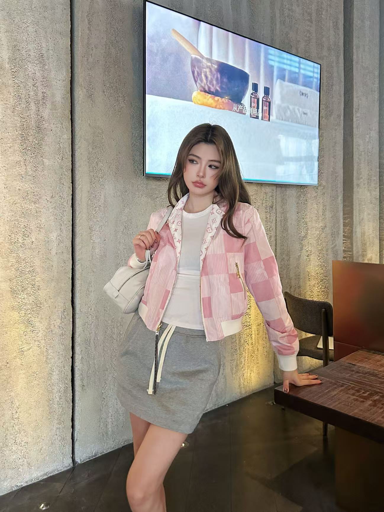 LV リバーシブル・プリント・ジップジャケット【50％割引+送料無料】