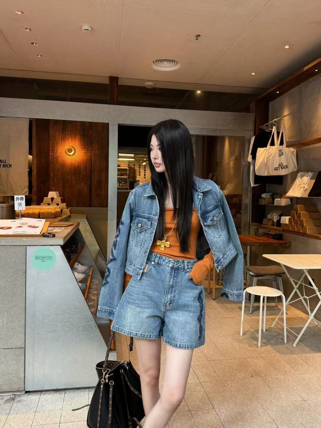 LVデニムジャケット／ショートパンツ【50％割引+送料無料】