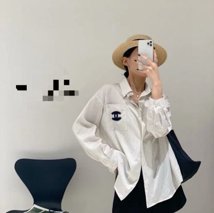 CHANE1 ダブルCストライプシャツ【50％割引+送料無料】