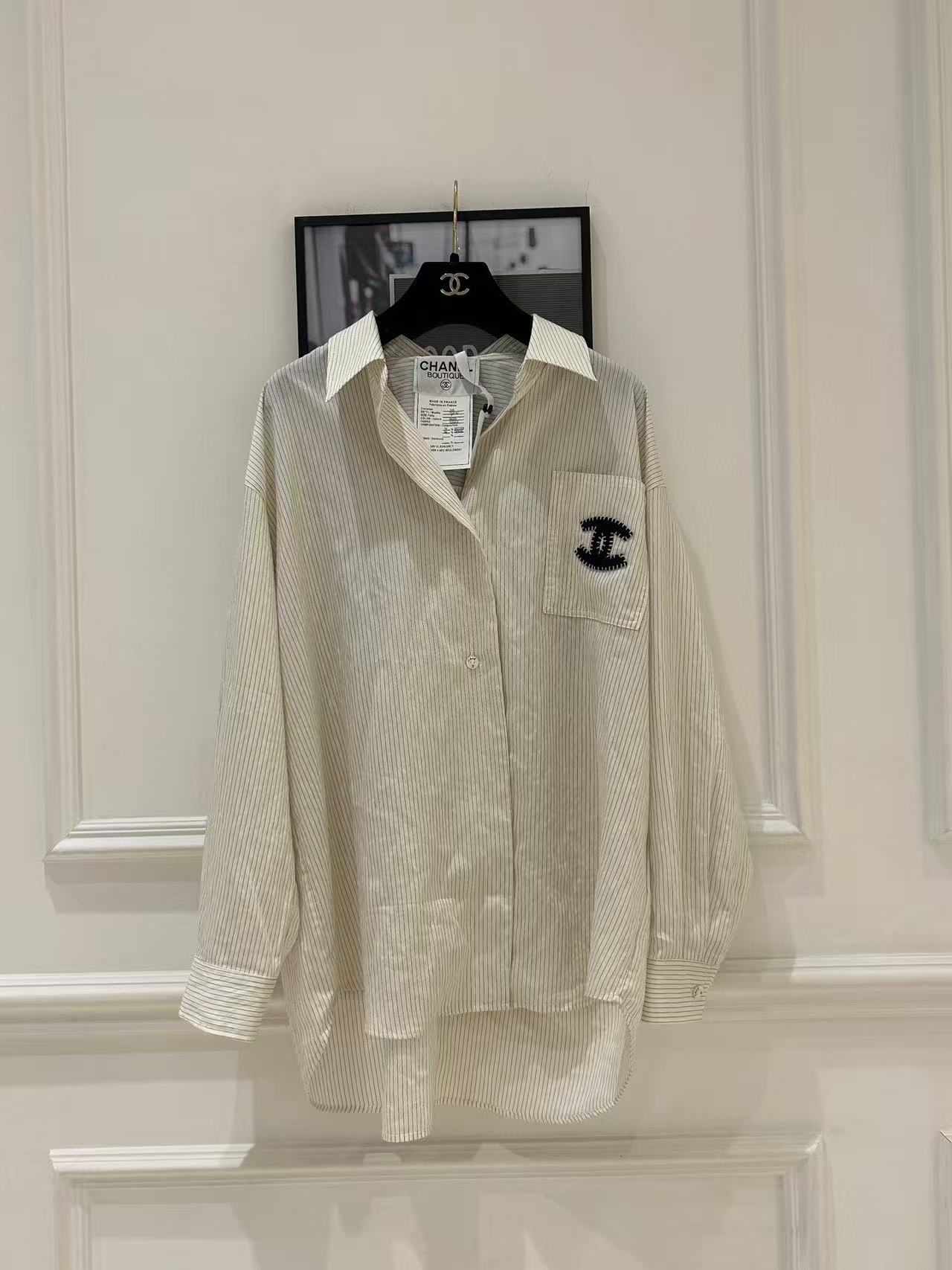 CHANE1 ダブルCストライプシャツ【50％割引+送料無料】
