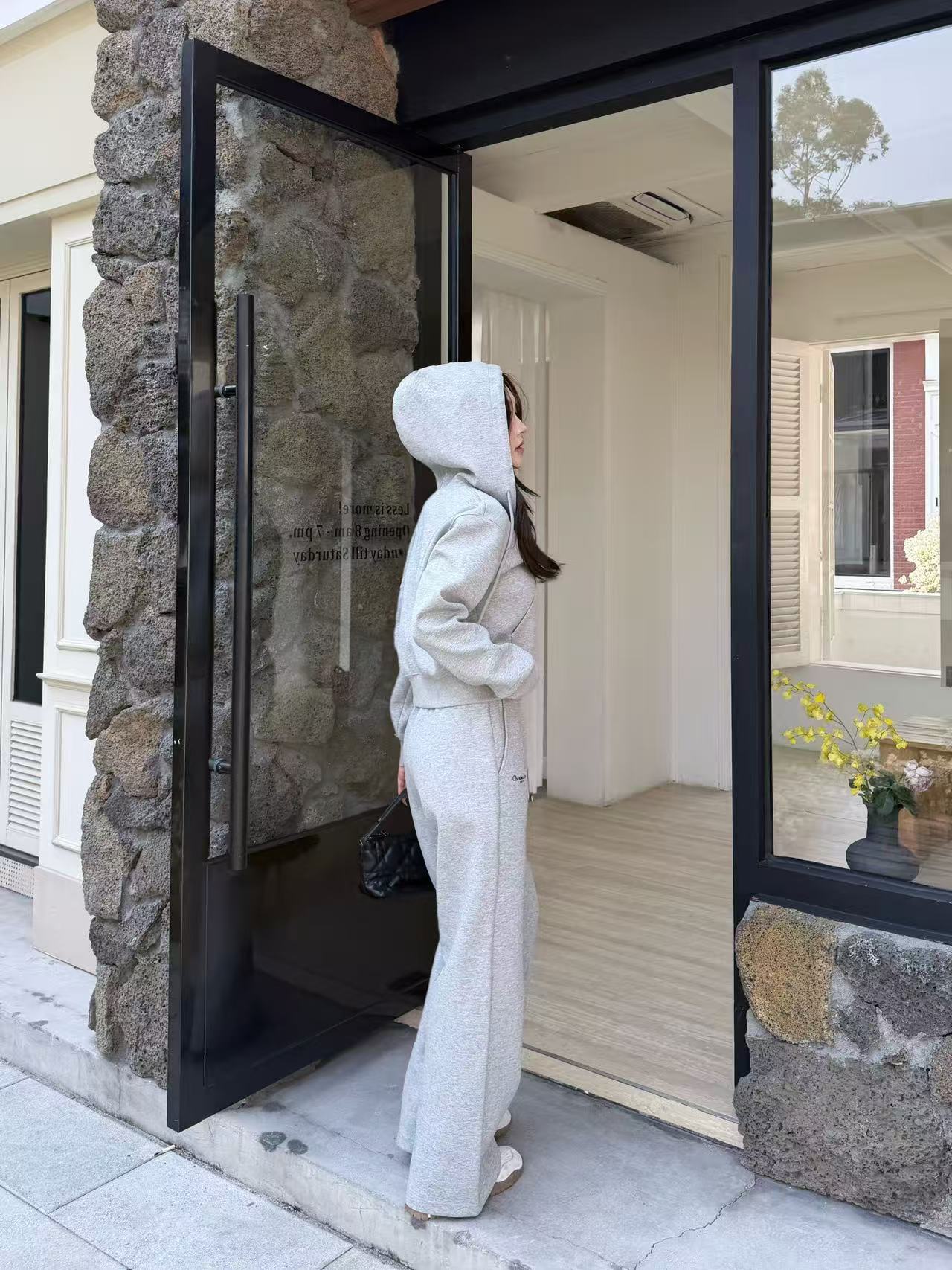 DI0Rジッパー付きジャケット＋パンツのツーピースセット【50％割引+送料無料】