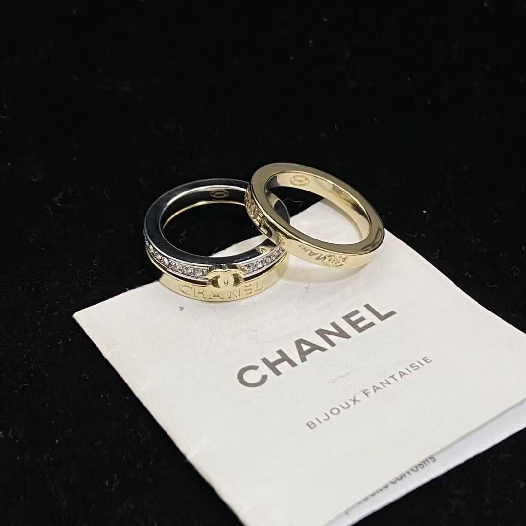 CHANE1 ダイヤモンド ダブルCリング【50％割引+送料無料】