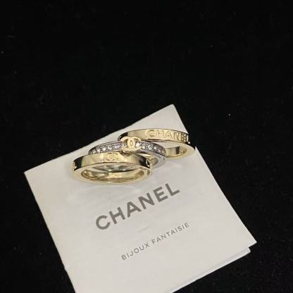 CHANE1 ダイヤモンド ダブルCリング【50％割引+送料無料】