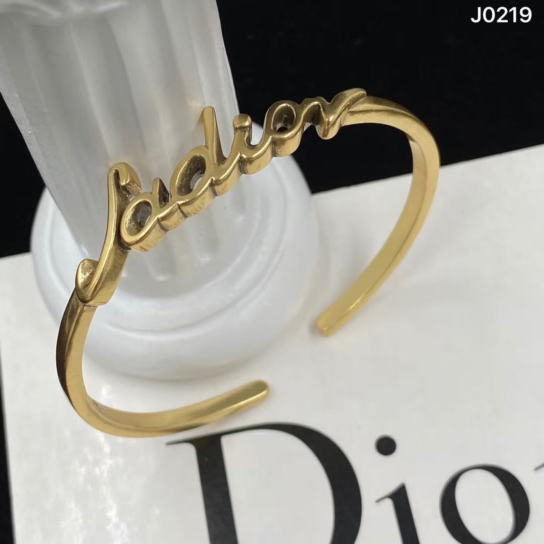 DI0Rレターオープンブレスレット【50％割引+送料無料】