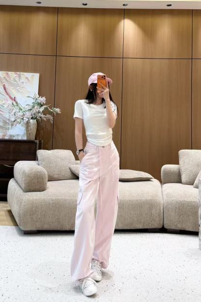 L0WEW ドローストリング付きストレートレッグカジュアルパンツ【50％割引+送料無料】