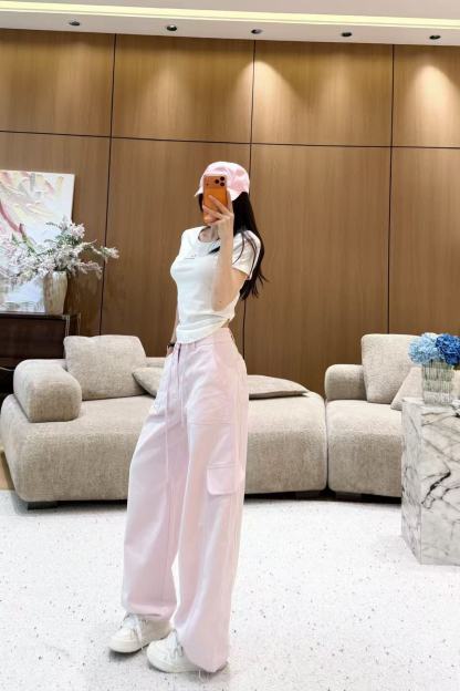 L0WEW ドローストリング付きストレートレッグカジュアルパンツ【50％割引+送料無料】