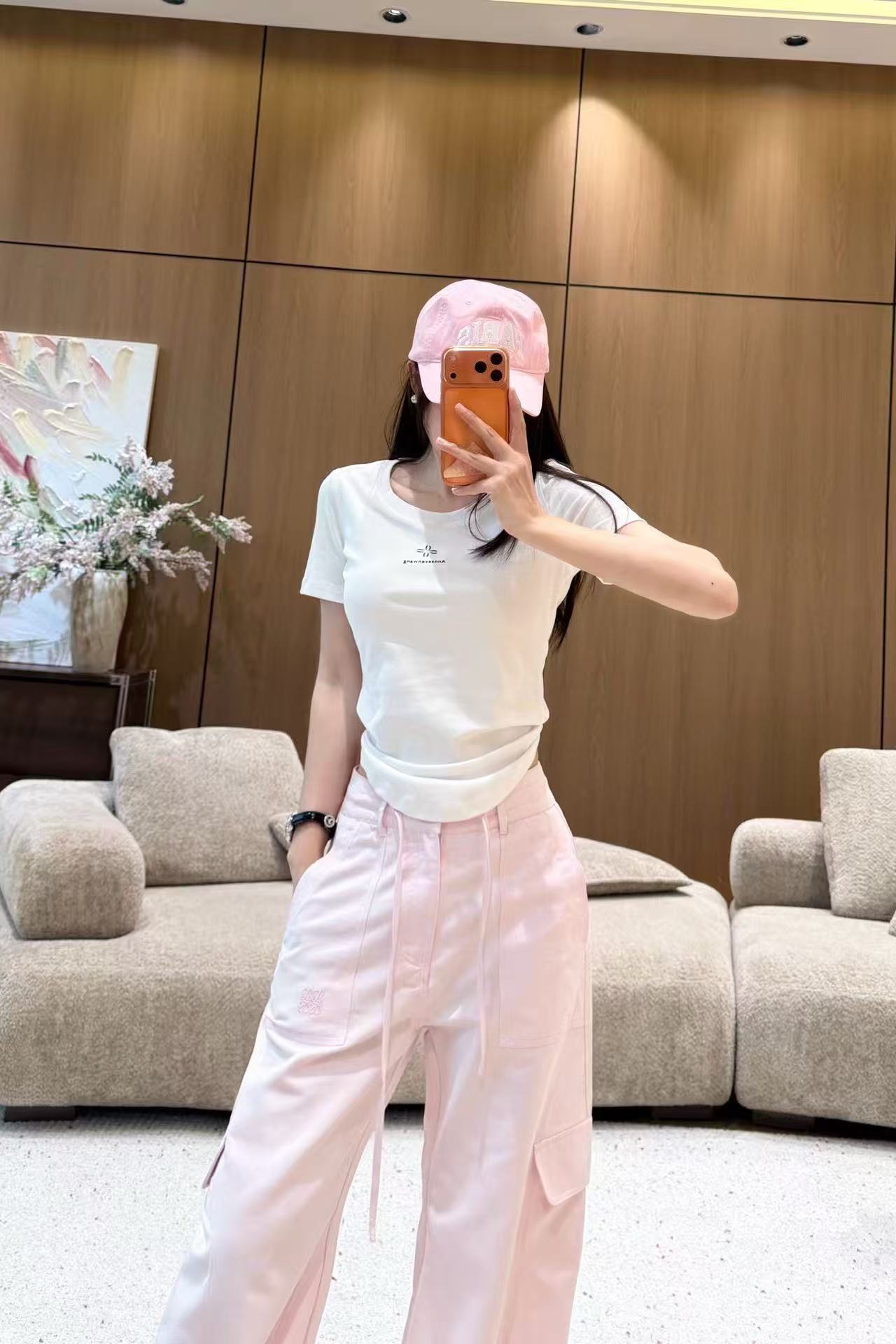 L0WEW ドローストリング付きストレートレッグカジュアルパンツ【50％割引+送料無料】