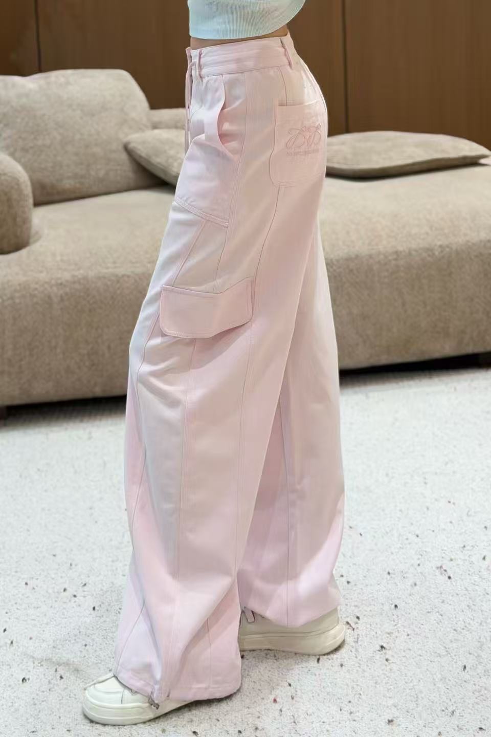 L0WEW ドローストリング付きストレートレッグカジュアルパンツ【50％割引+送料無料】