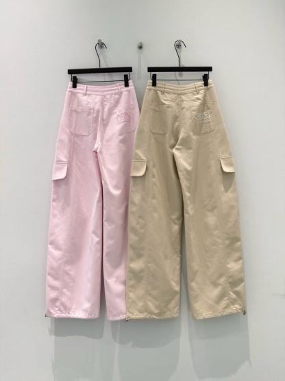 L0WEW ドローストリング付きストレートレッグカジュアルパンツ【50％割引+送料無料】