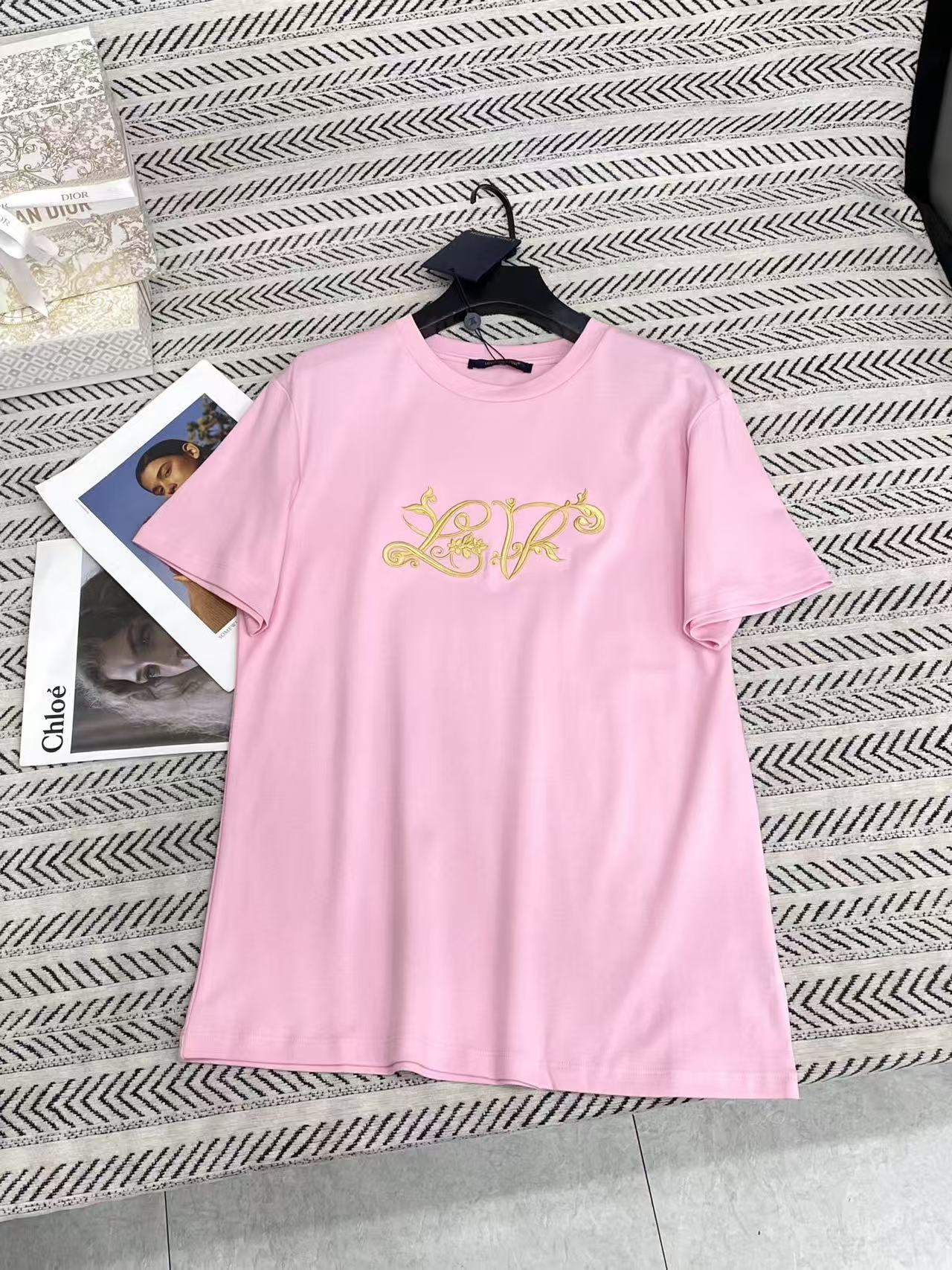 LVグラフィティ刺繍文字Tシャツ【50％割引+送料無料】