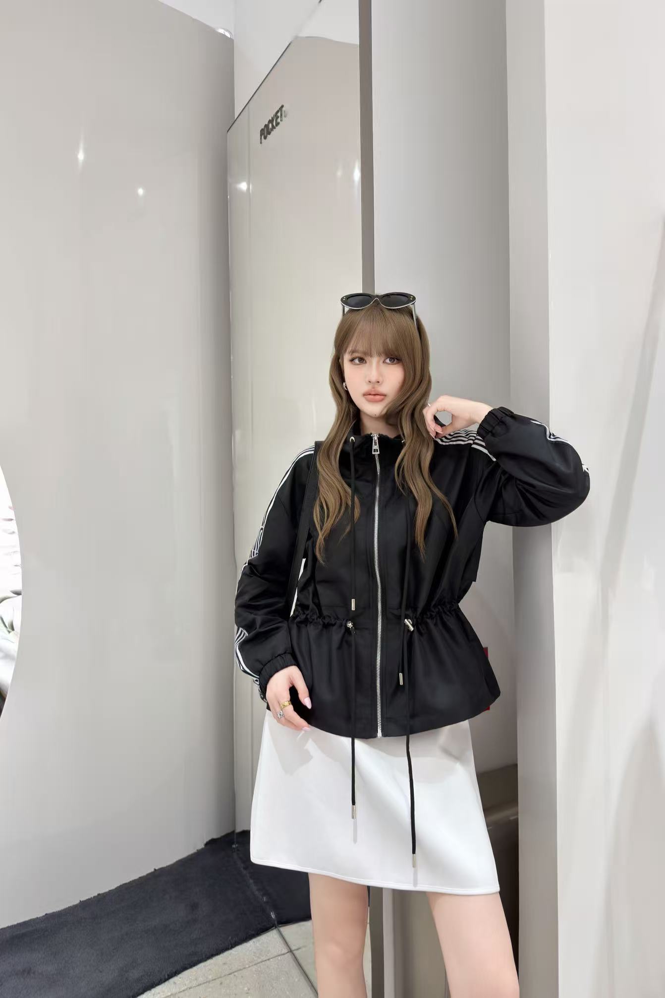 DIOR 高品質ドローストリング付きフードジャケット【50％割引+送料無料】