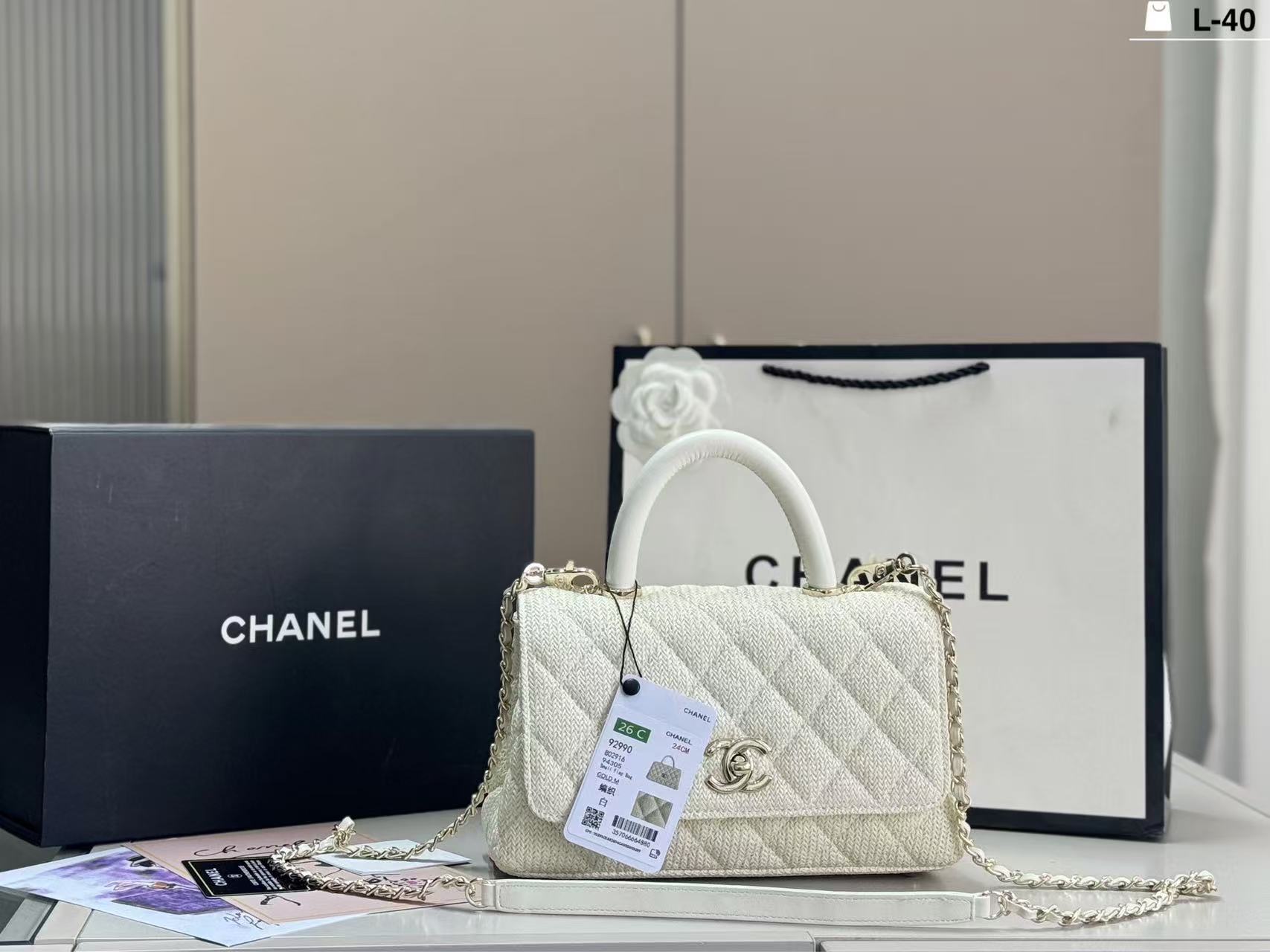 CHANE1クラシックなチェック柄ハンドバッグ【50％割引+送料無料】