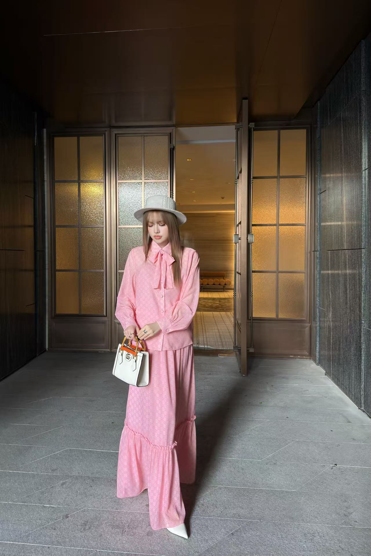 GUCCI ジャカードシャツ＆スカート 2ピースセット【50％割引+送料無料】