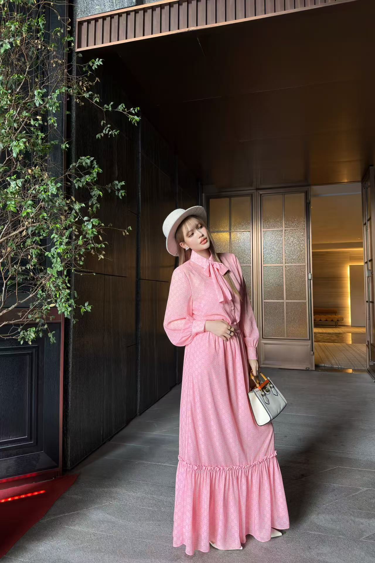 GUCCI ジャカードシャツ＆スカート 2ピースセット【50％割引+送料無料】