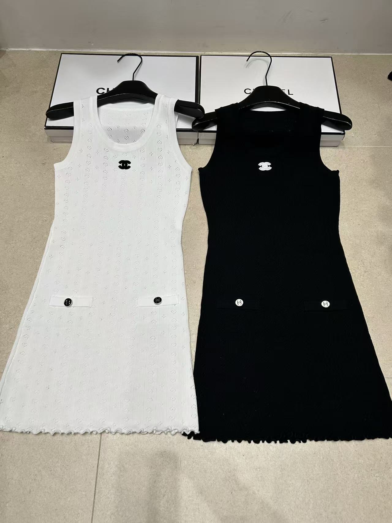 CHANE1 ダブルC ウールドレス【50％割引+送料無料】