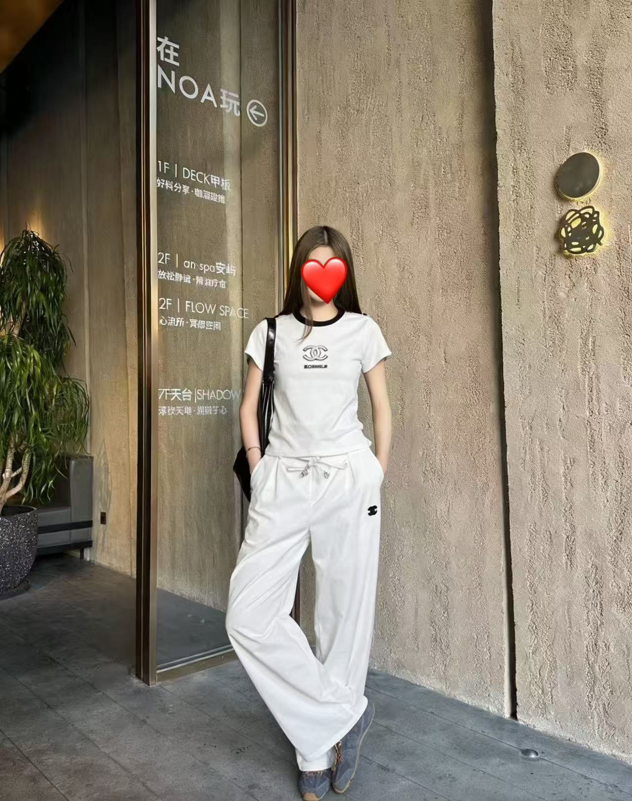 CHANEL ダブルCロゴ Tシャツ＆パンツ 2点セット【50％割引+送料無料】