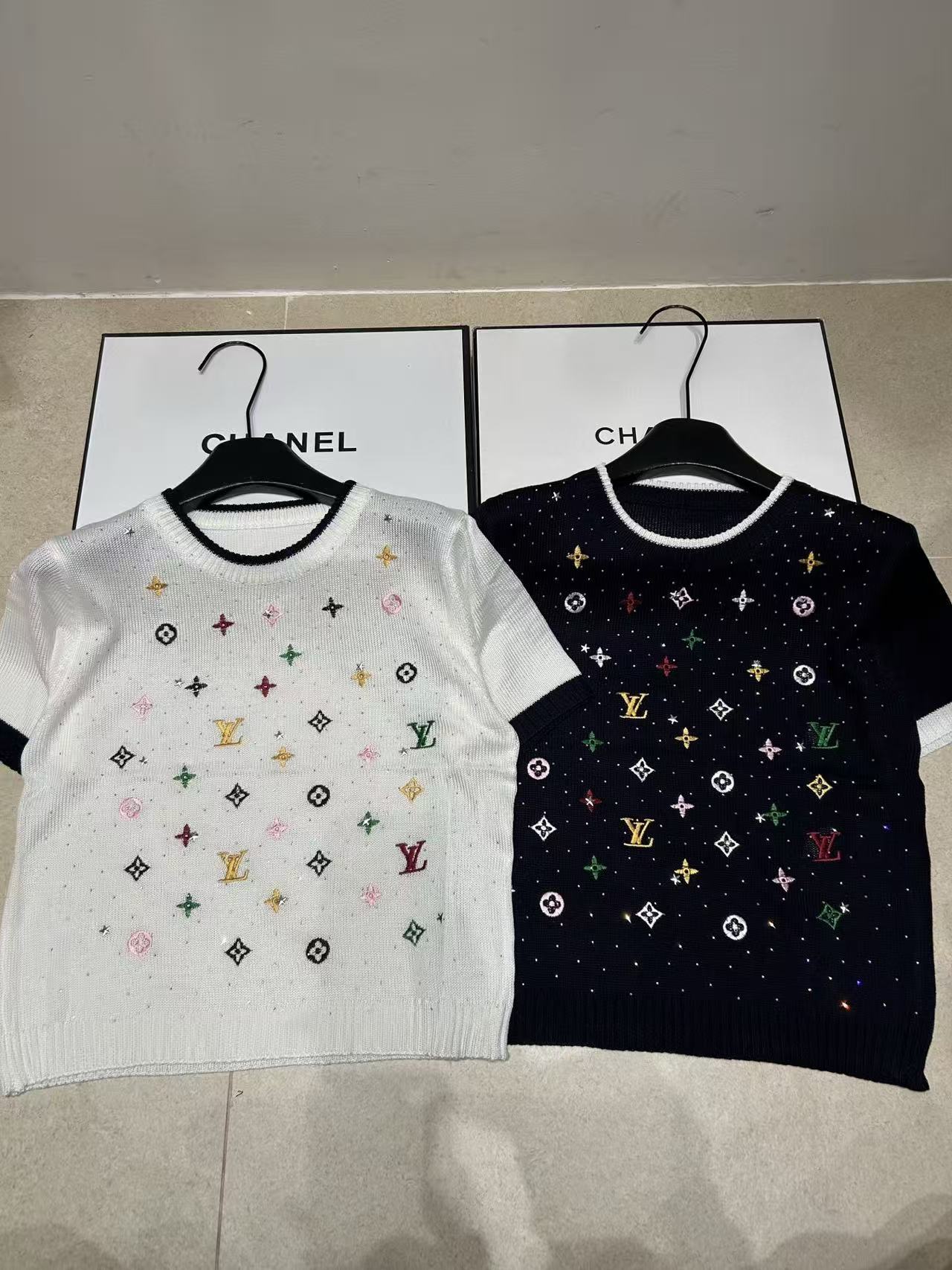 LV 四つ葉のクローバー刺繍入りウールセーター【50％割引+送料無料】