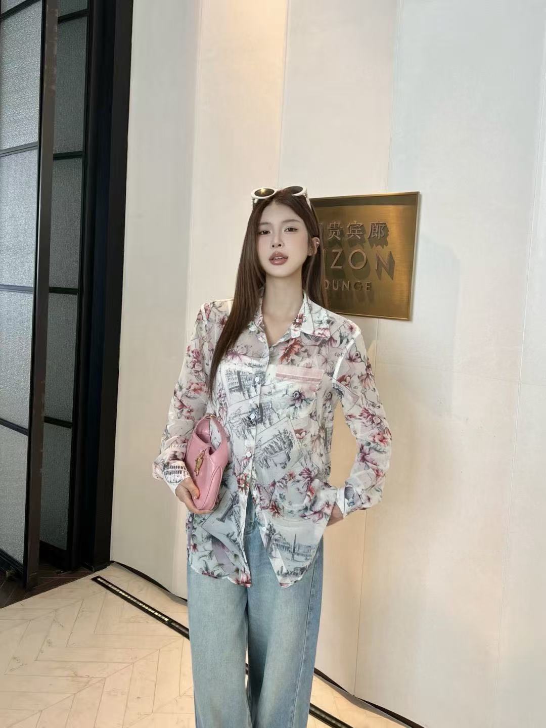 DIOR プリントシャツ【50％割引+送料無料】