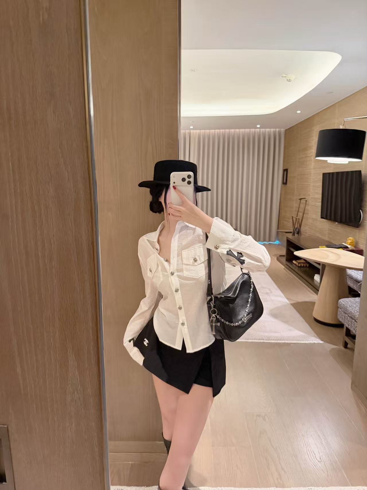 Chr0me Heartsポケットシャツ【50％割引+送料無料】