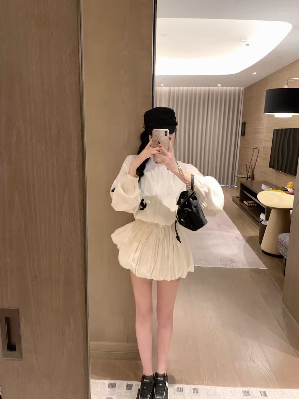 CHANEL ダブルC サンプロテクション ジャケット＆スカート セット【50％割引+送料無料】