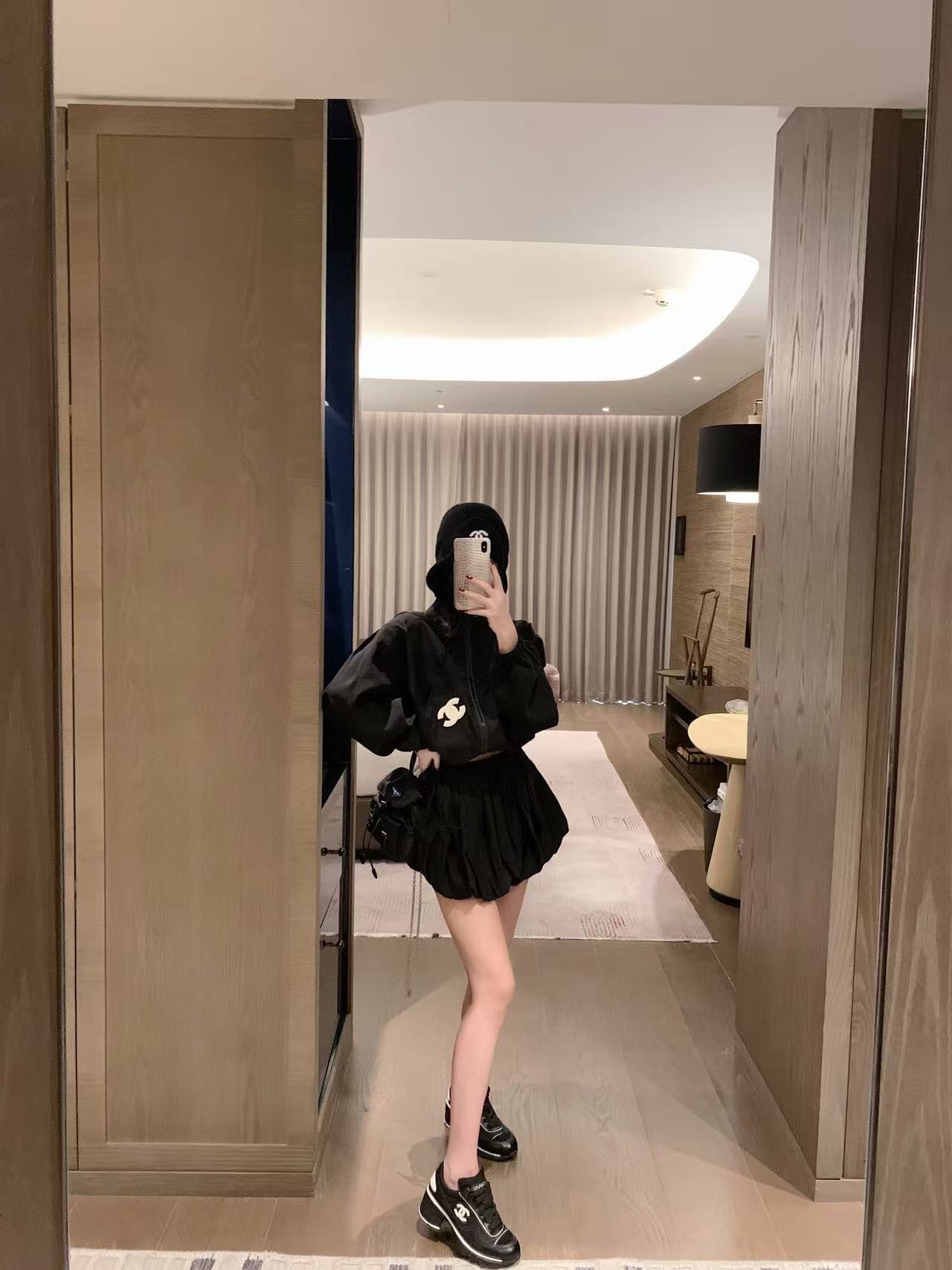 CHANEL ダブルC サンプロテクション ジャケット＆スカート セット【50％割引+送料無料】