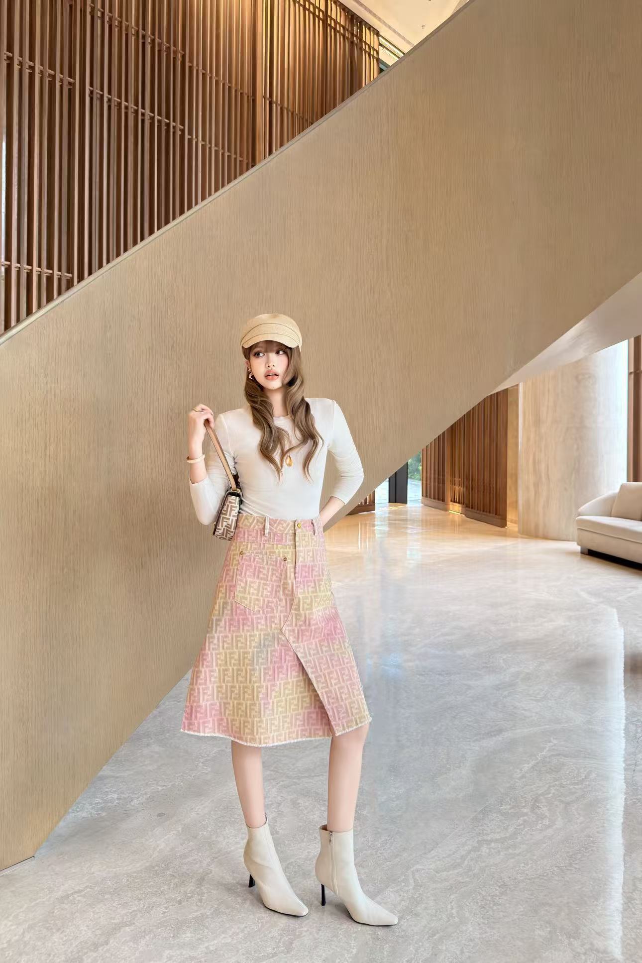 FEND1 高品質カラーデニムスカート【50％割引+送料無料】