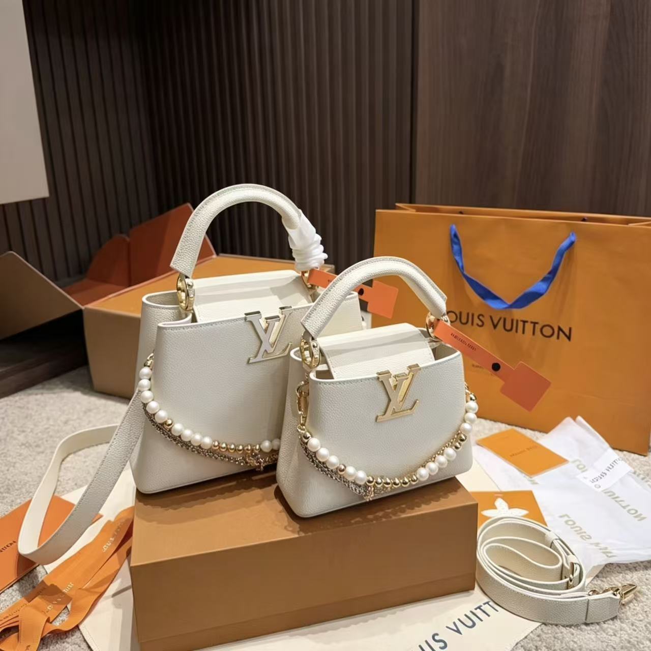 LV パールハンドバッグ【50％割引+送料無料】