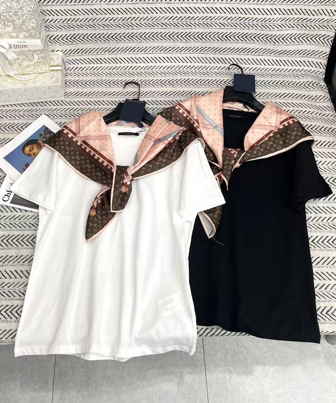 LV Tシャツ（スカーフ付き）【50％割引+送料無料】