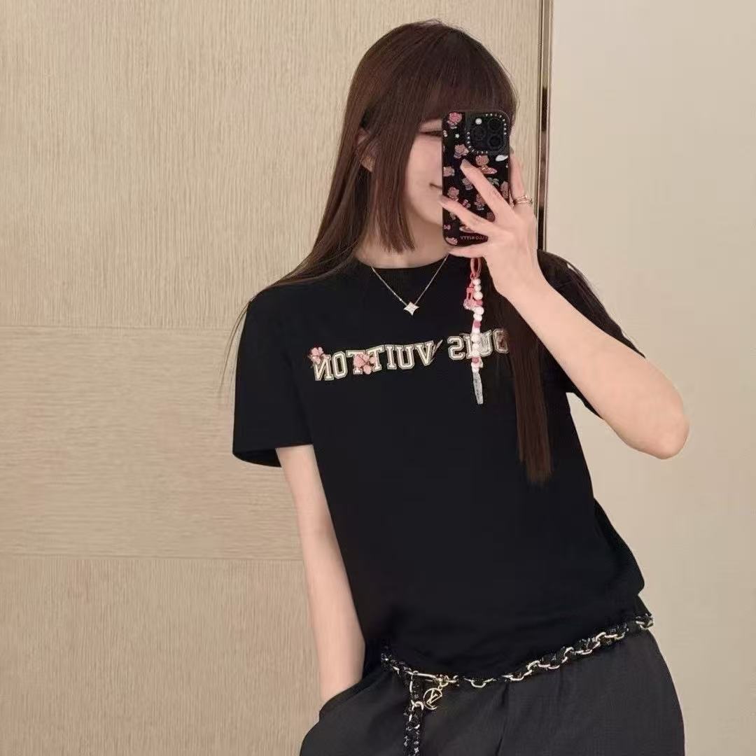 LV レタープリントTシャツ【50％割引+送料無料】
