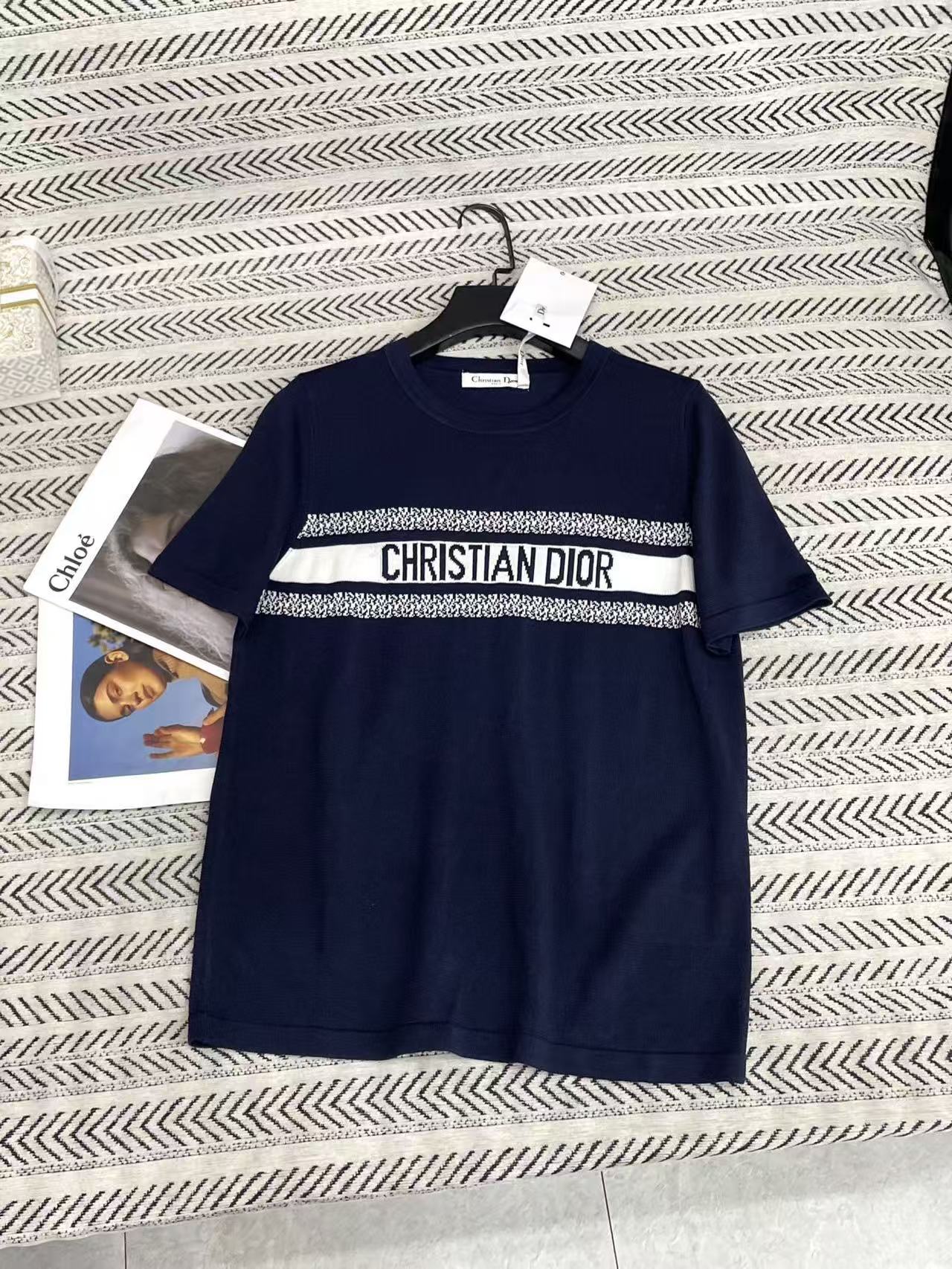 DIOR ウールレターセーターTシャツ【50％割引+送料無料】