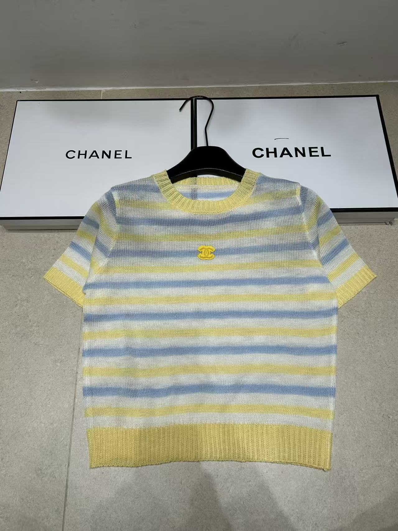 CHANE1 ダブルC ウールセーター【50％割引+送料無料】