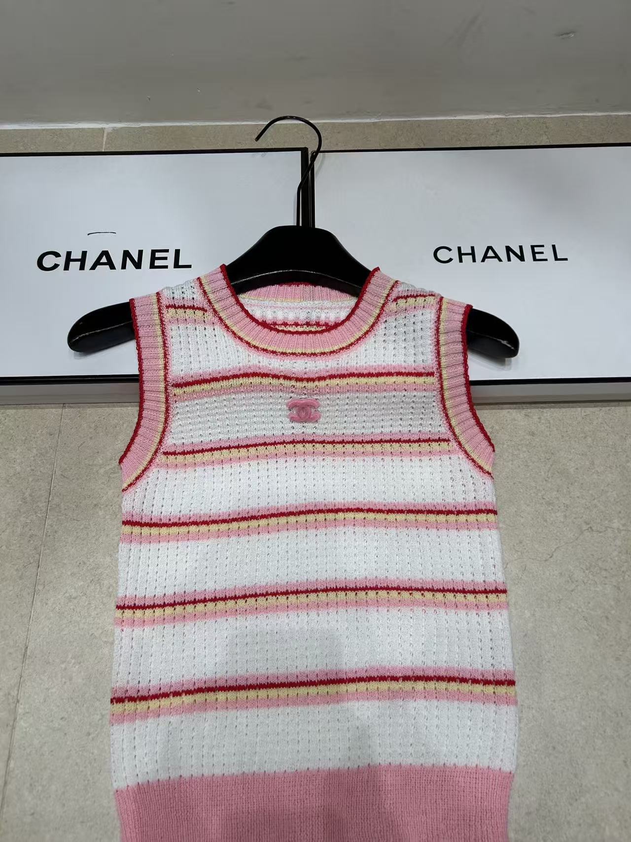 CHANE1 ダブルC ウールベスト【50％割引+送料無料】