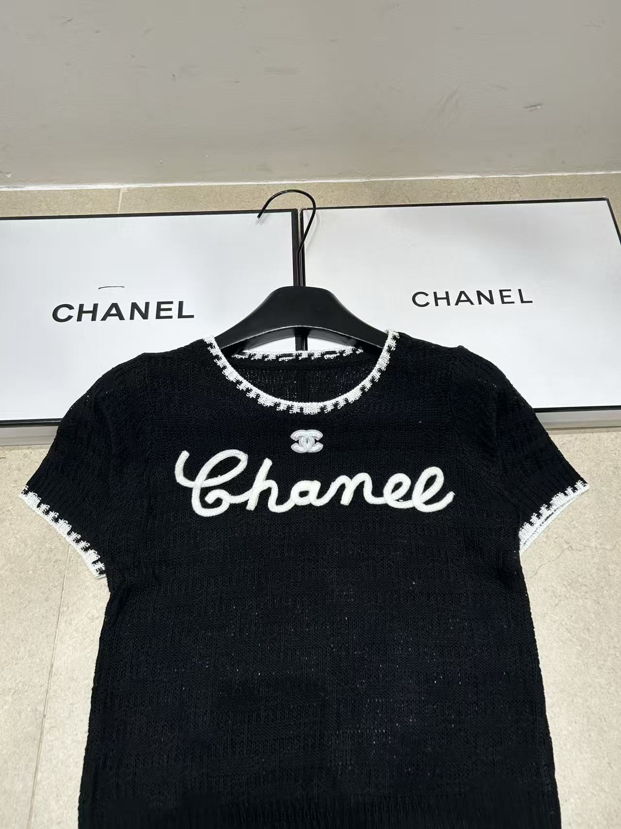 CHANE1 ダブルC刺繍文字ウール【50％割引+送料無料】