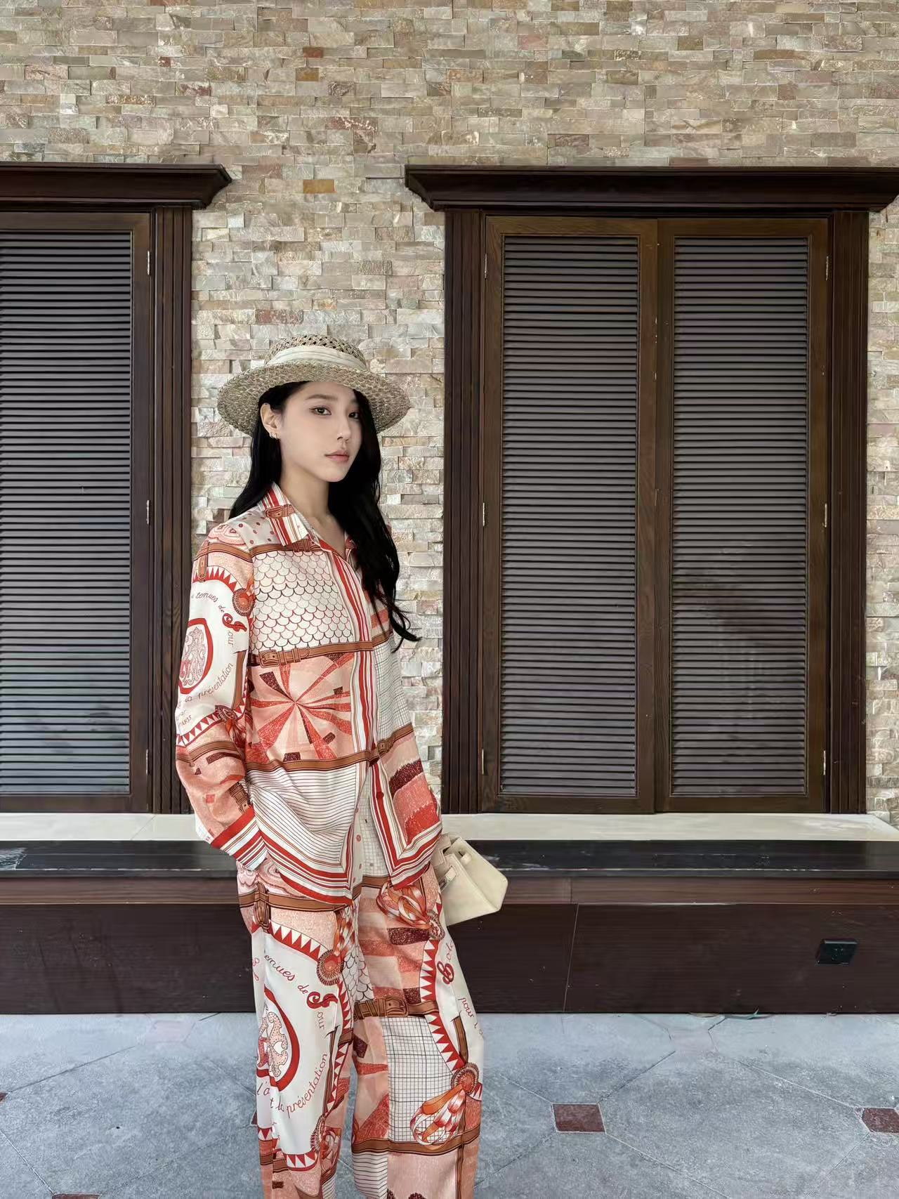 HERME5 プリントシャツ＆パンツ 2点セット【50％割引+送料無料】