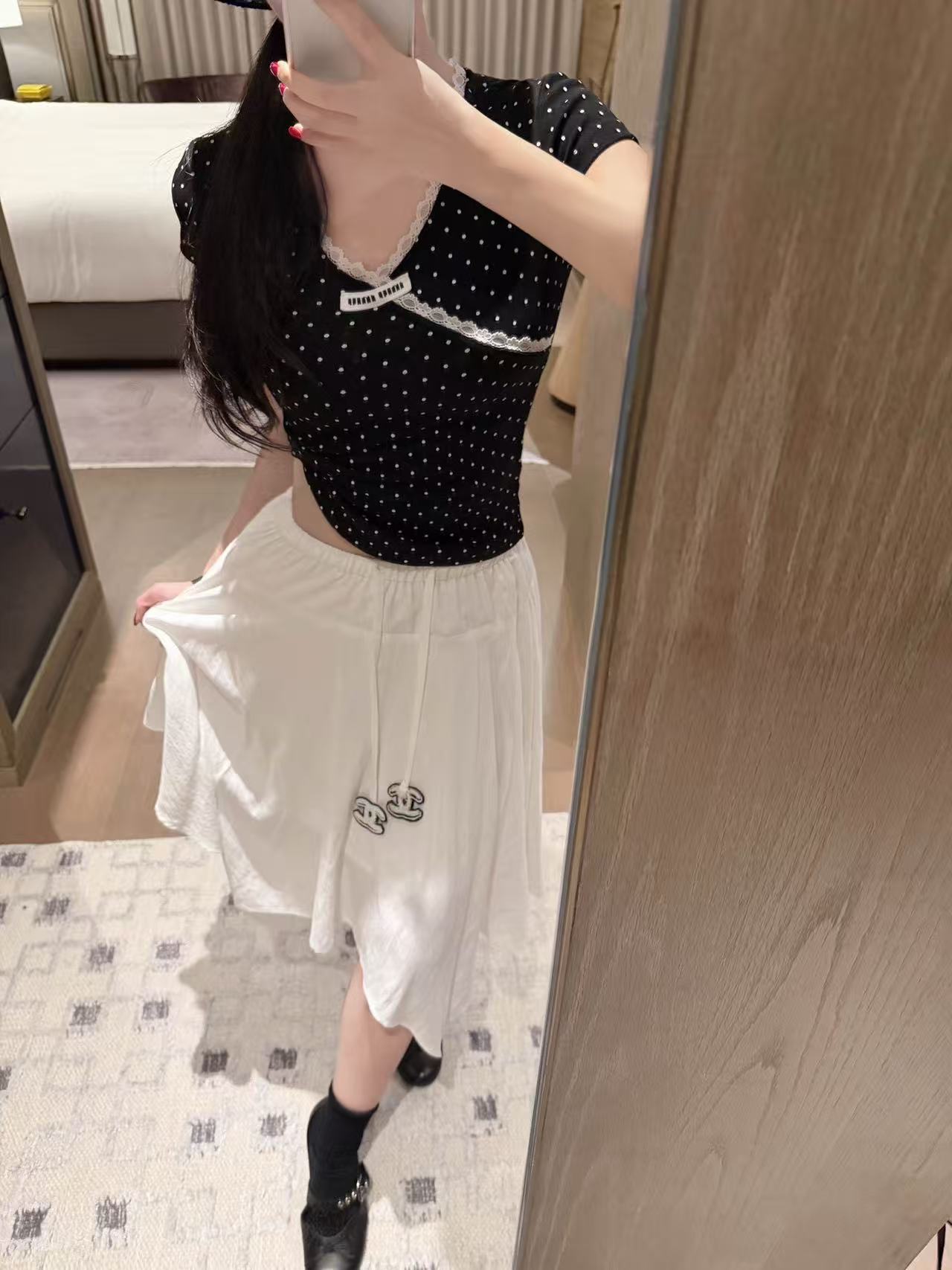 CHANE1 ダブルCイレギュラースカート【50％割引+送料無料】