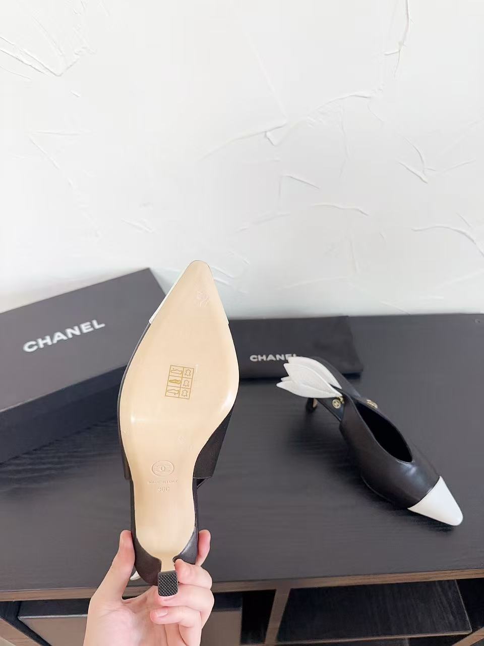 CHANE1 高品質カラーブロックローヒールシューズ【50％割引+送料無料】