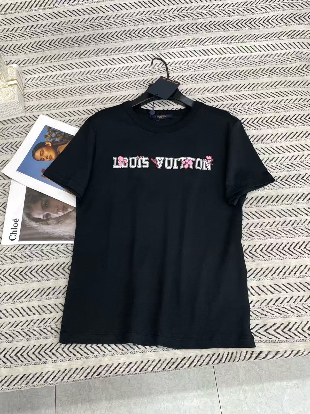 LVプリントレターTシャツ【50％割引+送料無料】