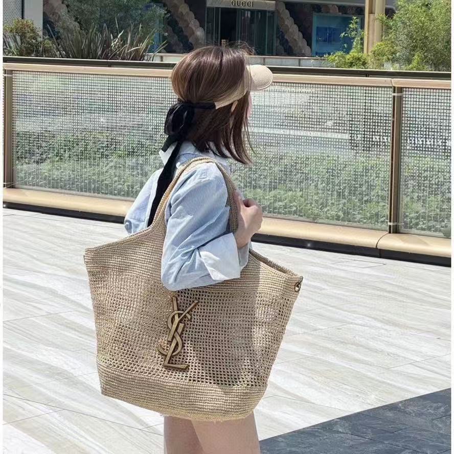 YSL ウーブン ショッピングバッグ【50％割引+送料無料】