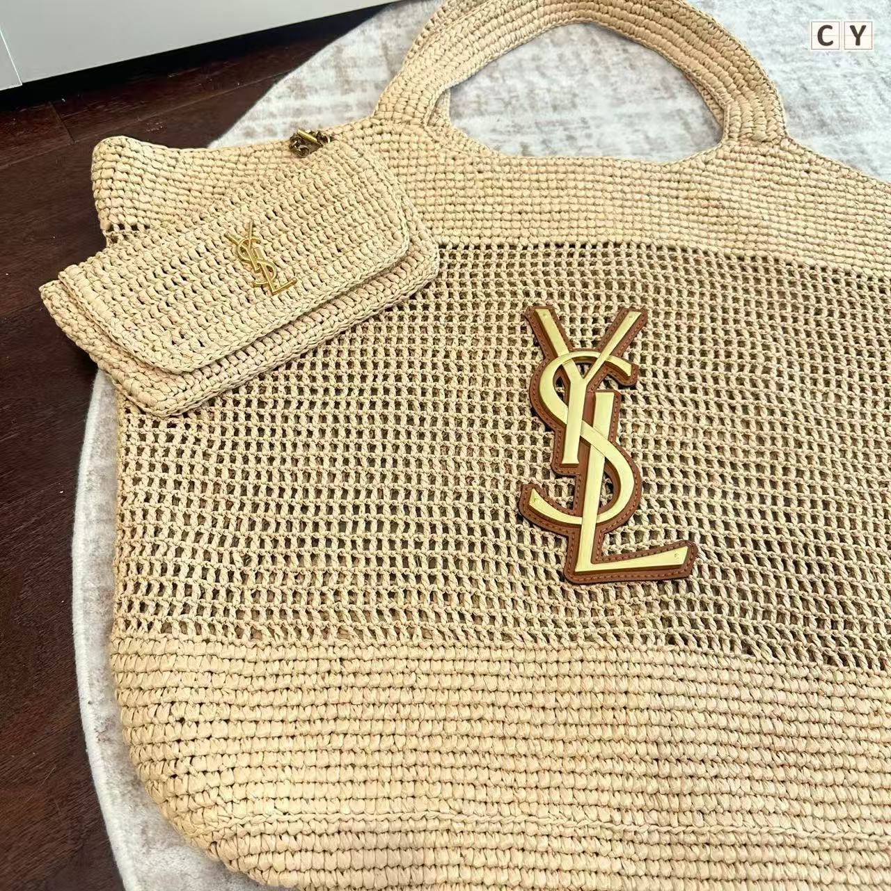 YSL ウーブン ショッピングバッグ【50％割引+送料無料】