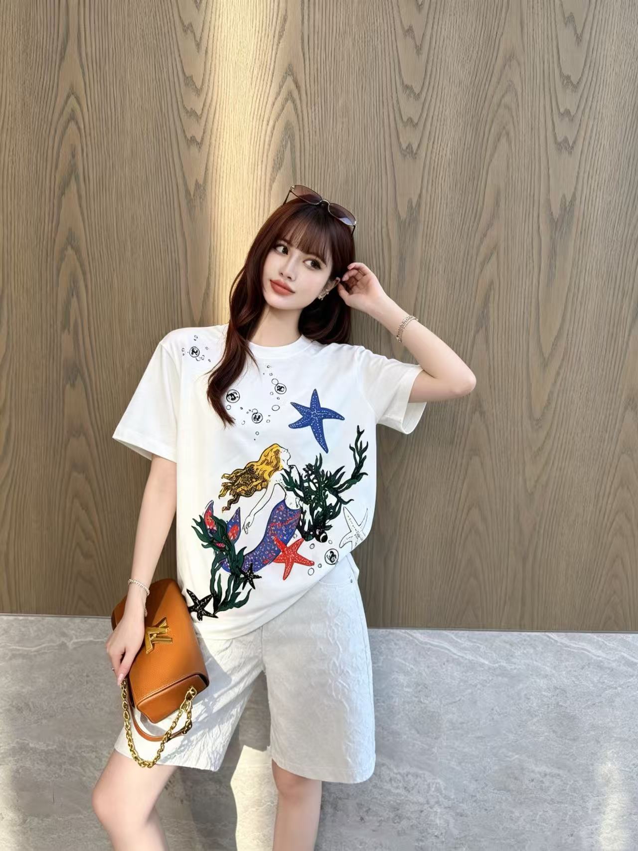 CHANE1 マーメイド 五芒星 Tシャツ【50％割引+送料無料】