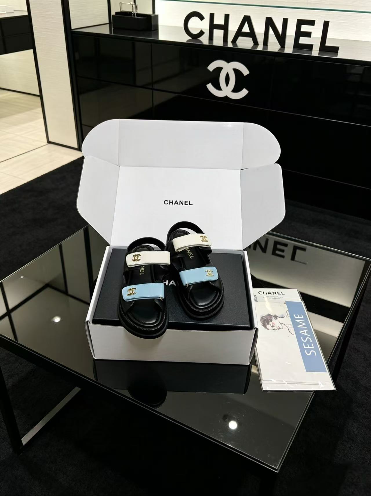 CHANE1高品質ダブルCサンダル【50％割引+送料無料】