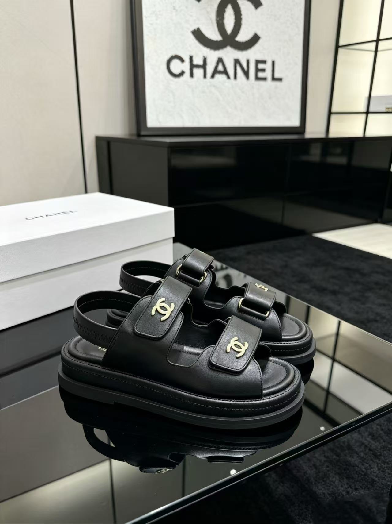 CHANE1高品質ダブルCサンダル【50％割引+送料無料】