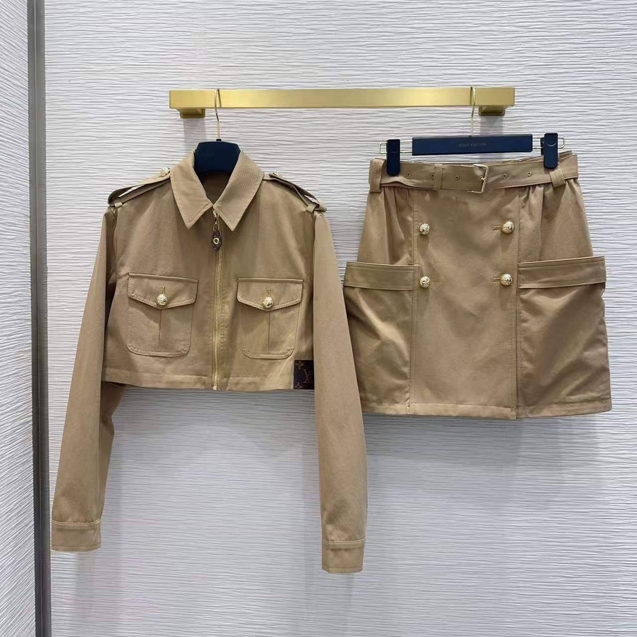 LV 2ポケットジャケット＆スカート セットアップ【50％割引+送料無料】