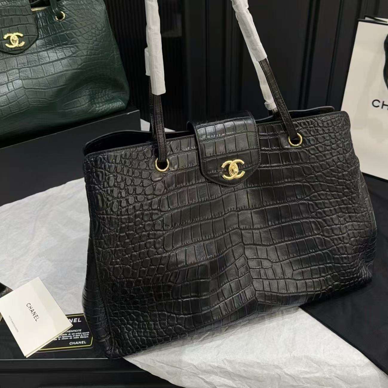 CHANE1 高品質クロコダイル装飾トートバッグ【50％割引+送料無料】