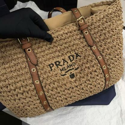 PR4DA ストロー トートバッグ【50％割引+送料無料】