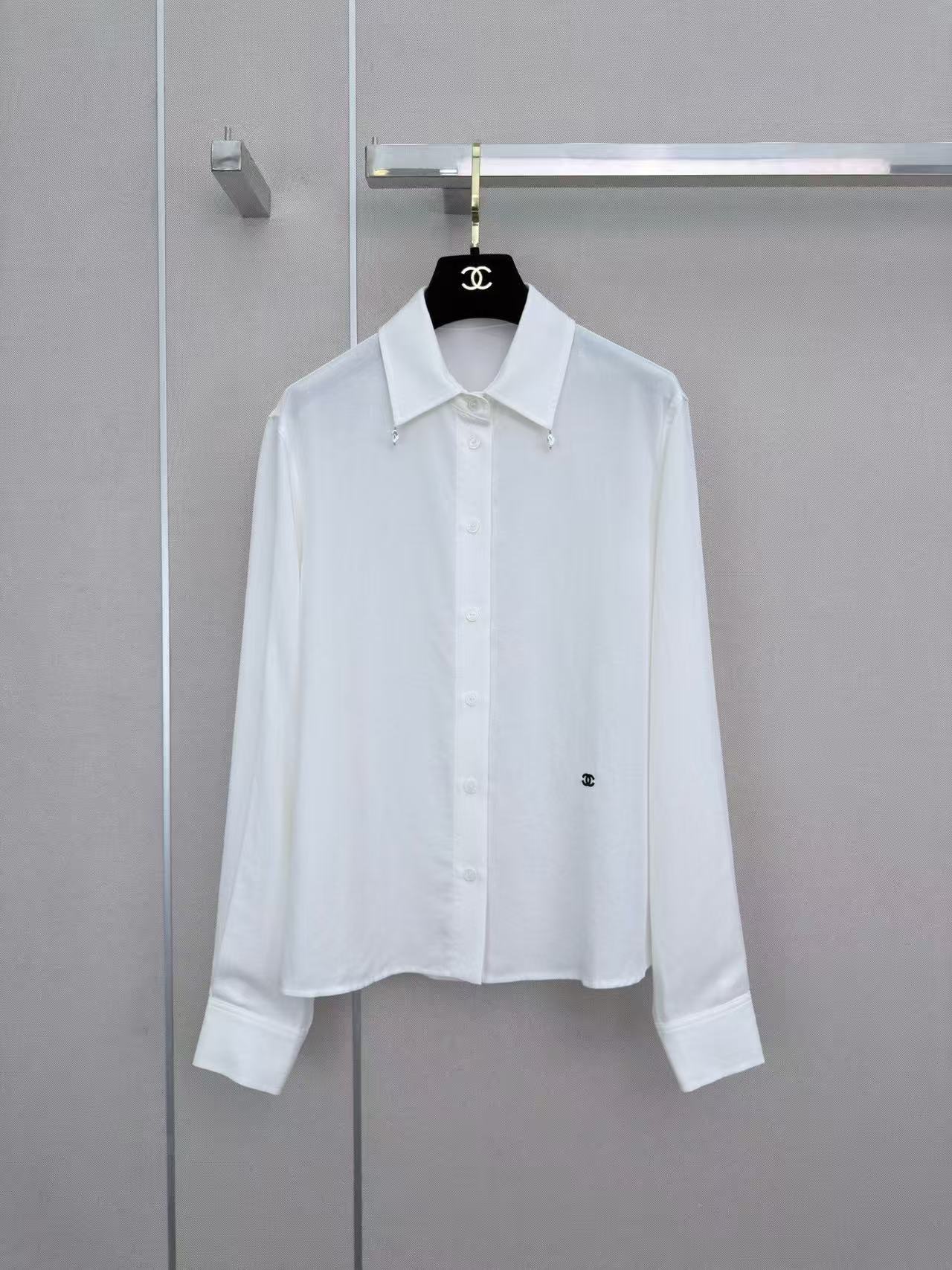 CHANE1 シンプル長袖ダブルCシャツ【50％割引+送料無料】