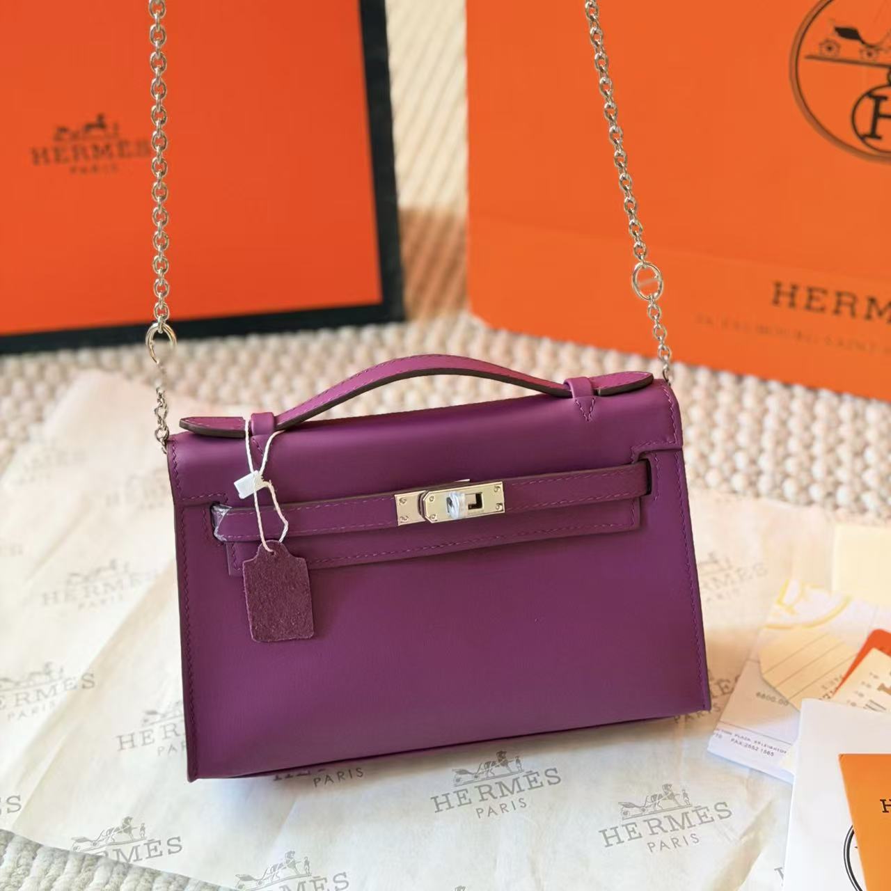HERME5 Mini kellyチェーンバッグ【50％割引+送料無料】